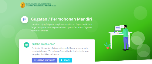 aplikasi gugatan mandiri